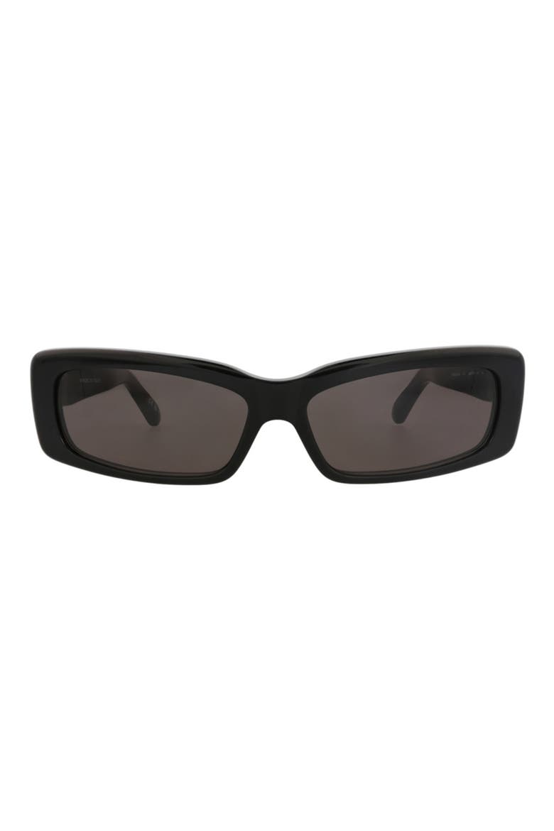 69mm Rectangular Sunglasses, Main, color, BLACK BLACK GREY