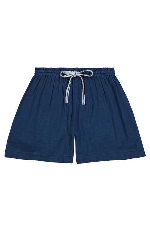 La Plage Boy's Drawstring Short Lapis Blue