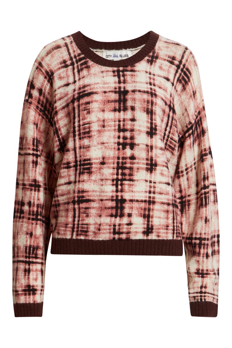 Crewneck Sweater, Alternate, color, MERLOT