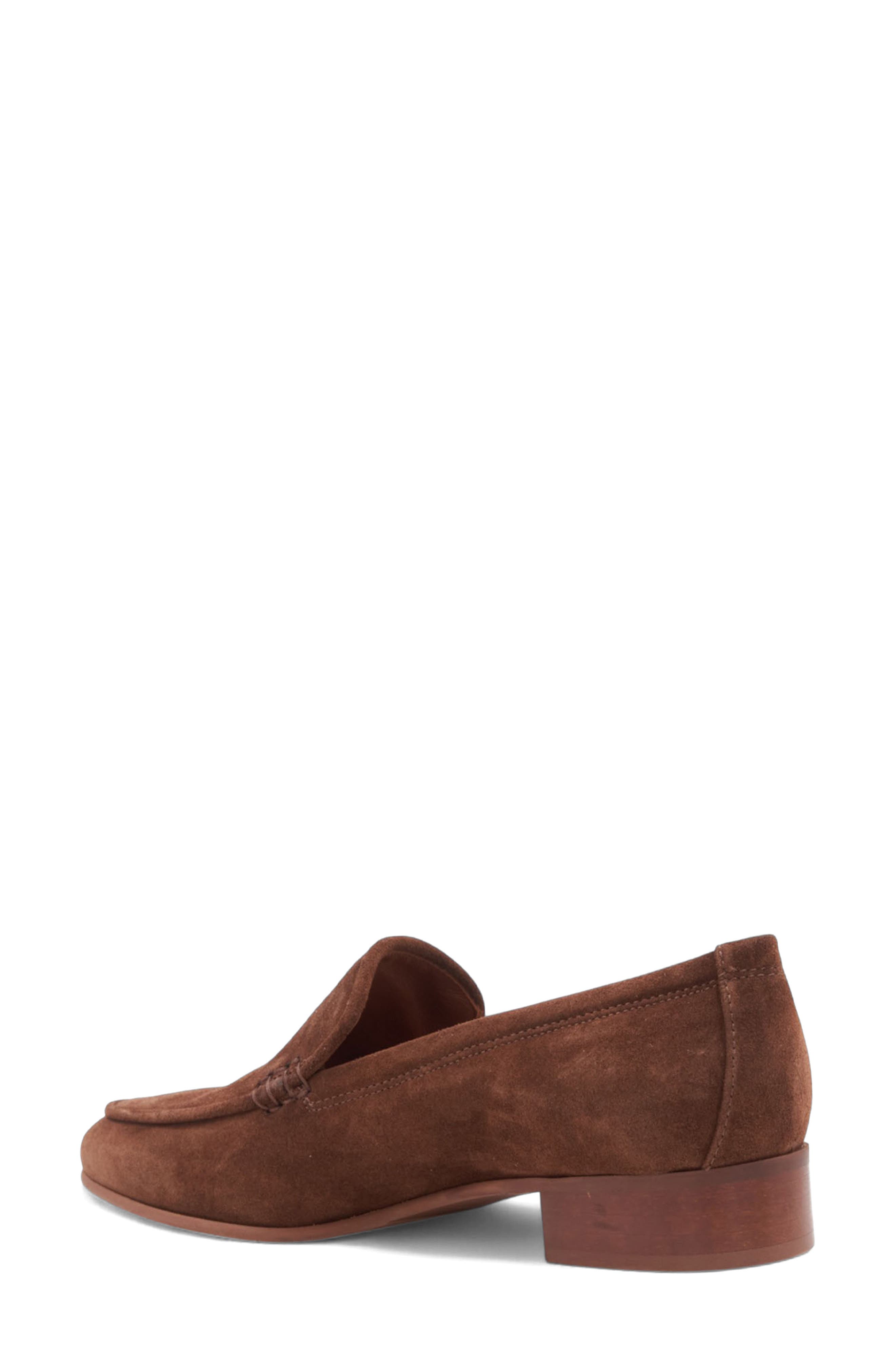 Aquatalia Sable Loafer, Alternate, color, Brandy