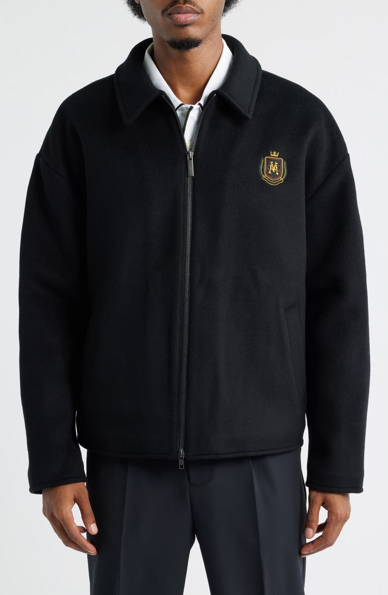 Malbon Golf Members Wool Jacket, Alternate, color, Black