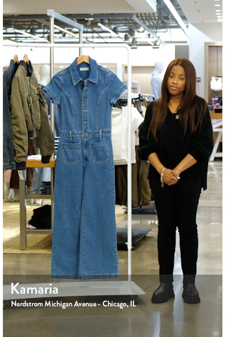 Sailor Short Sleeve Denim Jumpsuit video