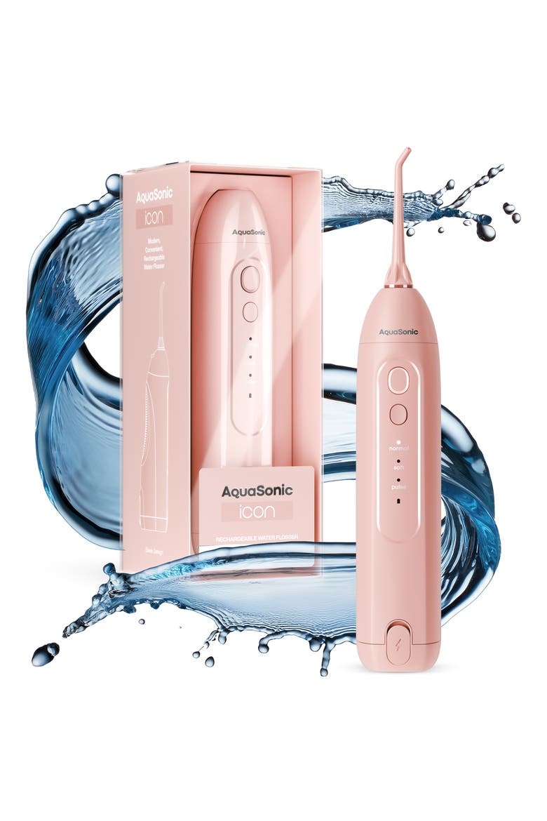 Icon Electric Rechargeable Water Flosser, Alternate, color, BLUSH