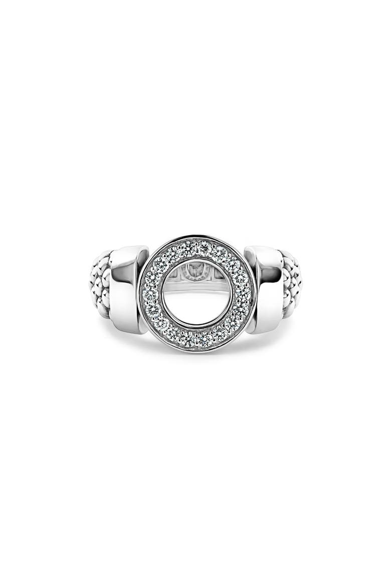 Caviar Spark Diamond Ring, Main, color, SILVER DIAMOND