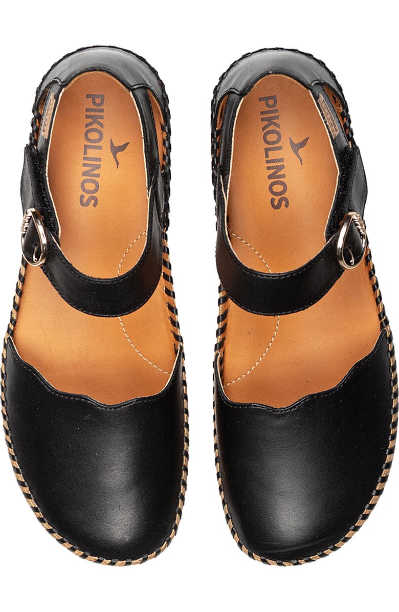 PIKOLINOS Marina Wedge Flat, Alternate, color, Black/ Black