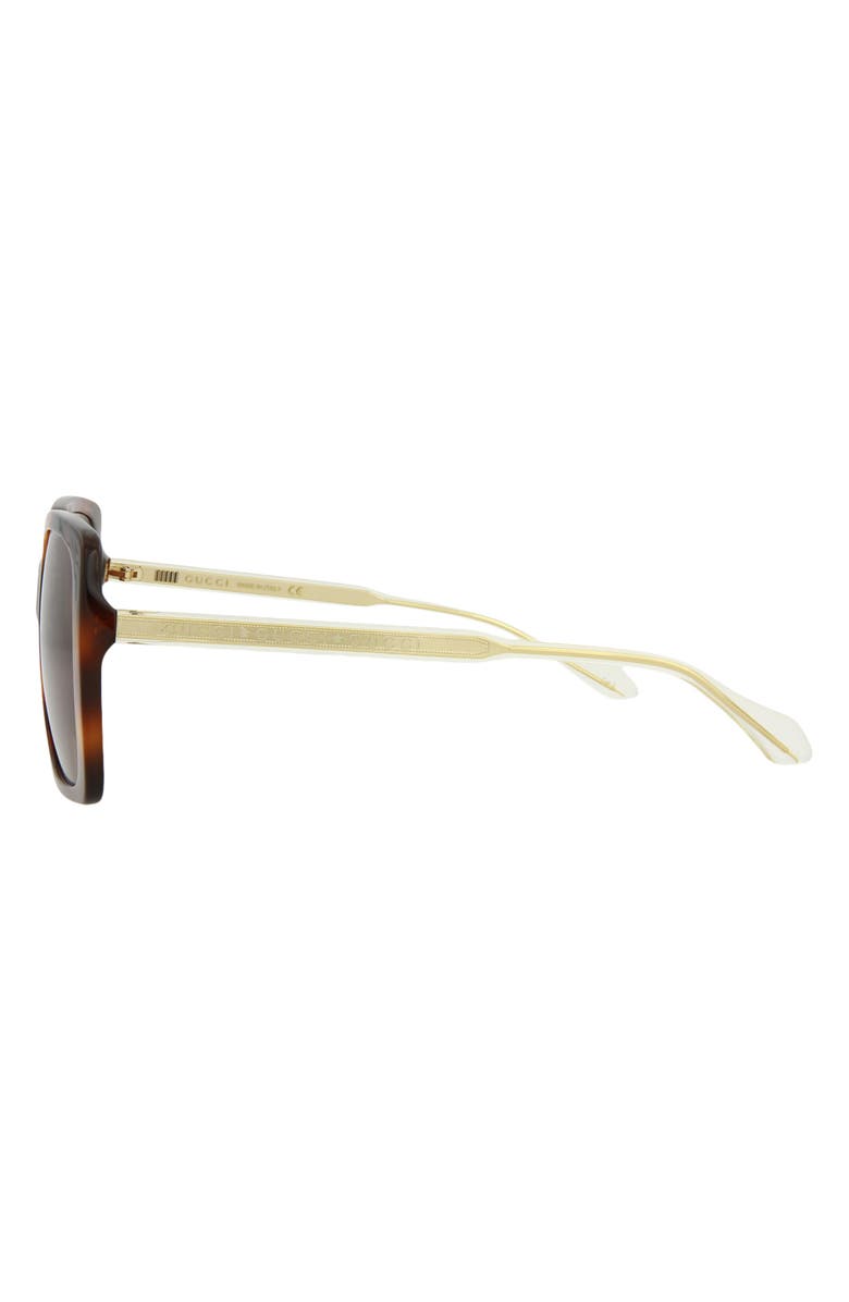 Gucci 58mm Square Sunglasses, Alternate, color, 