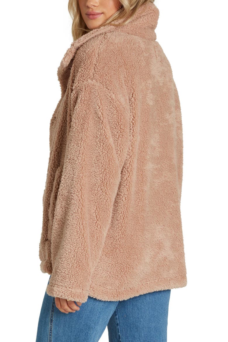 Cozy Days Faux Fur Jacket, Alternate, color, WARM SAND