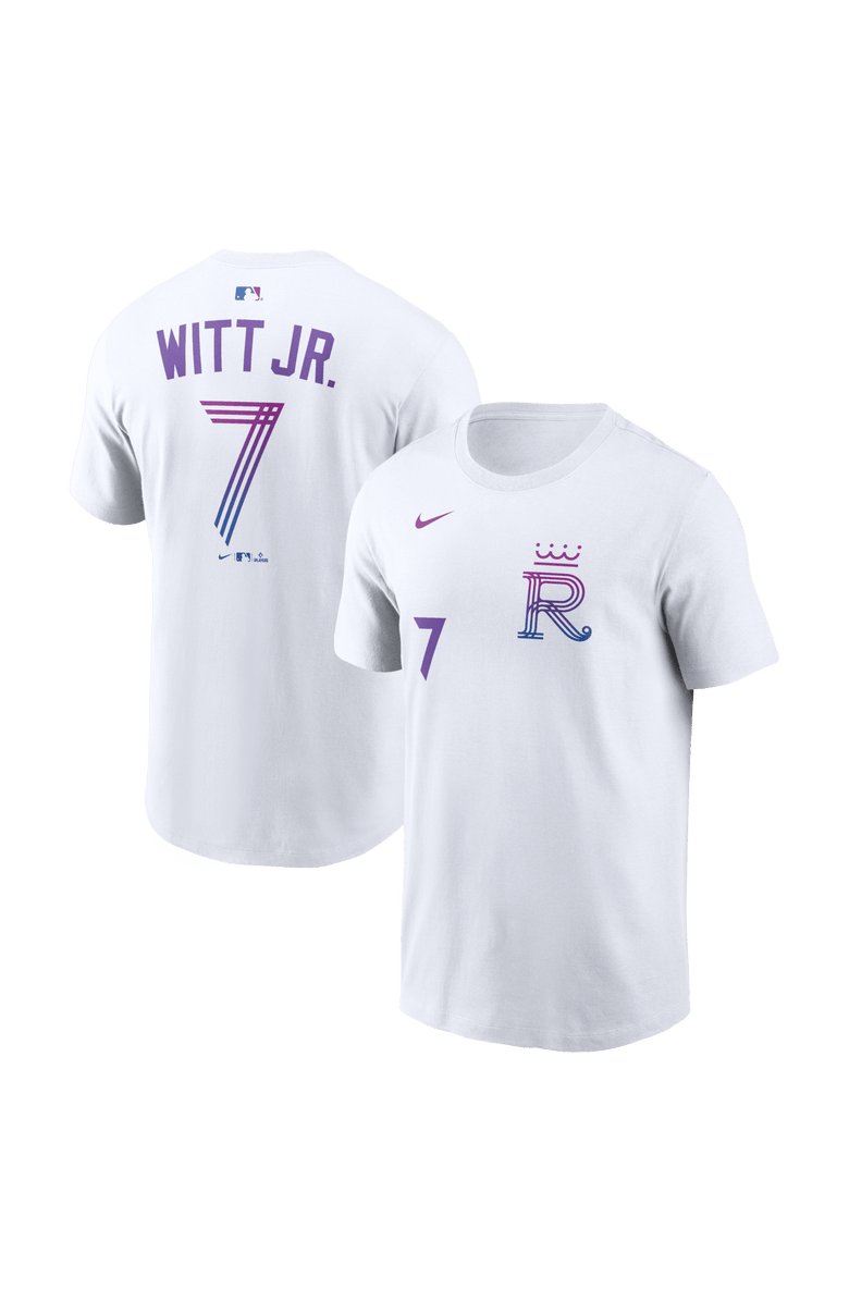 Nike Men's Nike Bobby Witt Jr. White Kansas City Royals 2026 City Connect Name & Number T-Shirt, Main, color, White