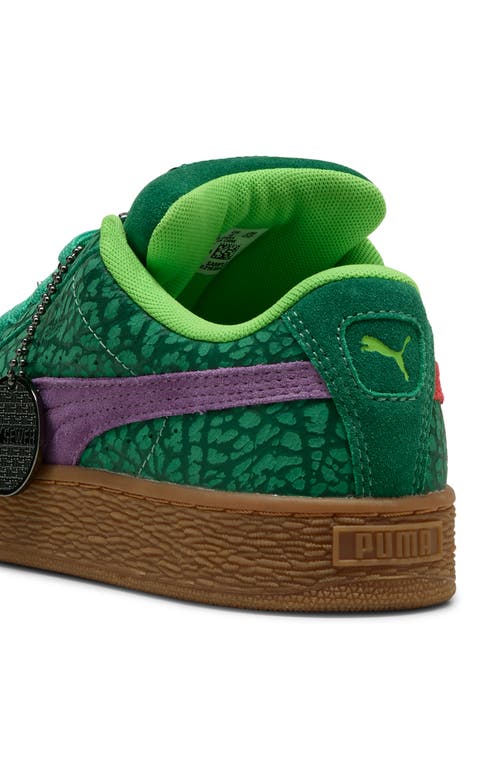 Puma X Teenage Mutant Ninja Turtles Kids' Suede Xl Sneaker In Vine-gum