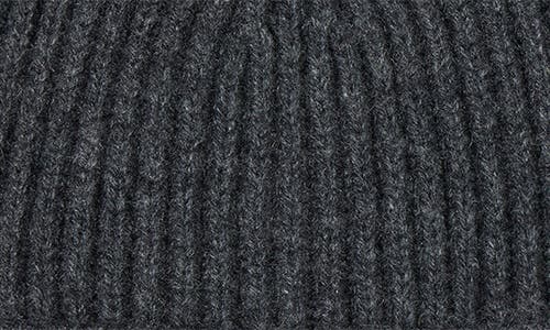 Hickey Freeman Cashmere Cardigan Stitch Beanie In Gray