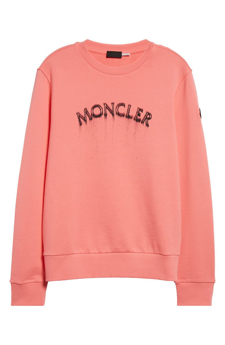Moncler Cotton French Terry Logo Graphic Sweatshirt, Alternate, color, 