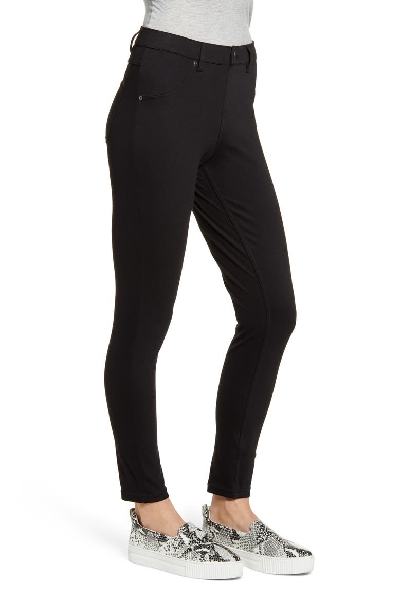 Ultrasoft Denim Leggings, Alternate, color, BLACK