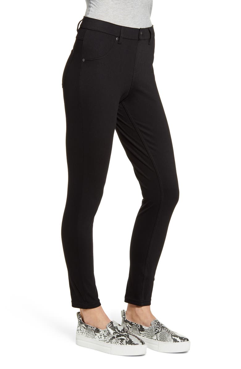 Hue Ultrasoft Denim Leggings, Alternate, color, Black