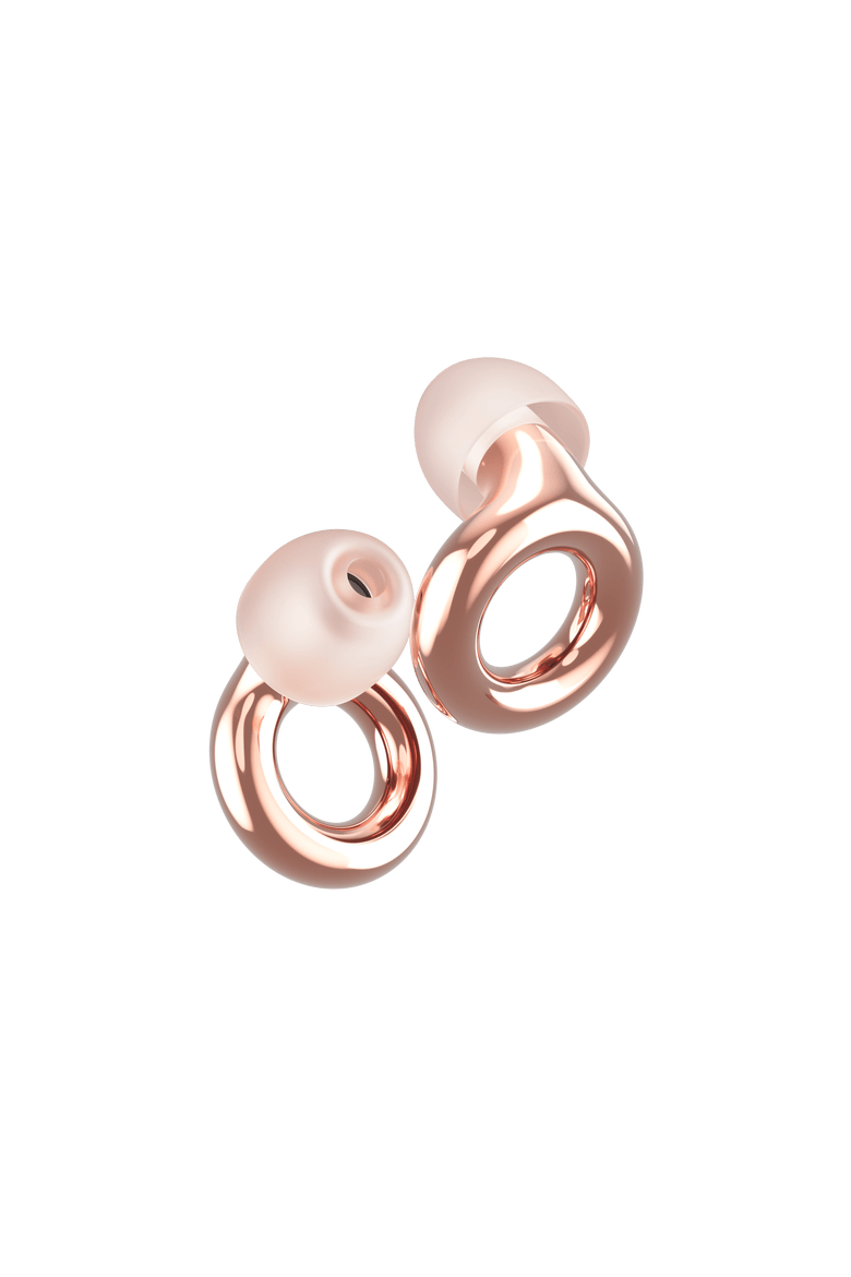 Experience 2 Earplugs Stylish Hearing Protection for Concerts & Festivals, Main, color, Rose Gold
