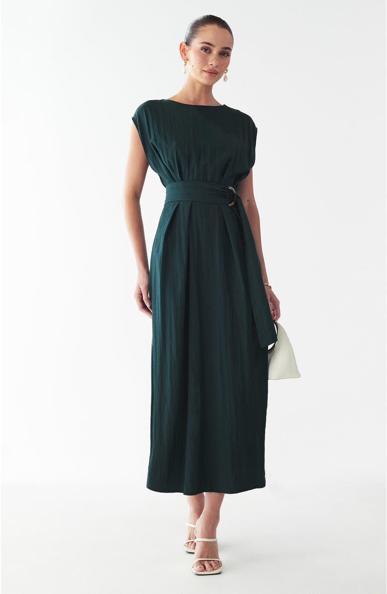 WILLA Yana Midi, Alternate, color, Midnight Emerald