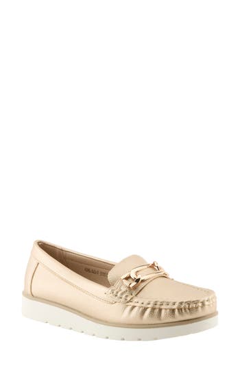 Patrizia By Spring Step Azael Moc Toe Flat In Neutral