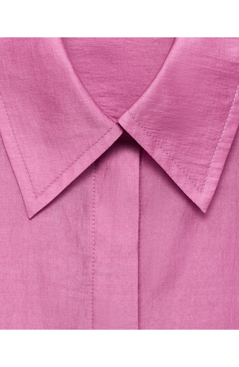 MANGO Satin Shirt, Alternate, color, Pink