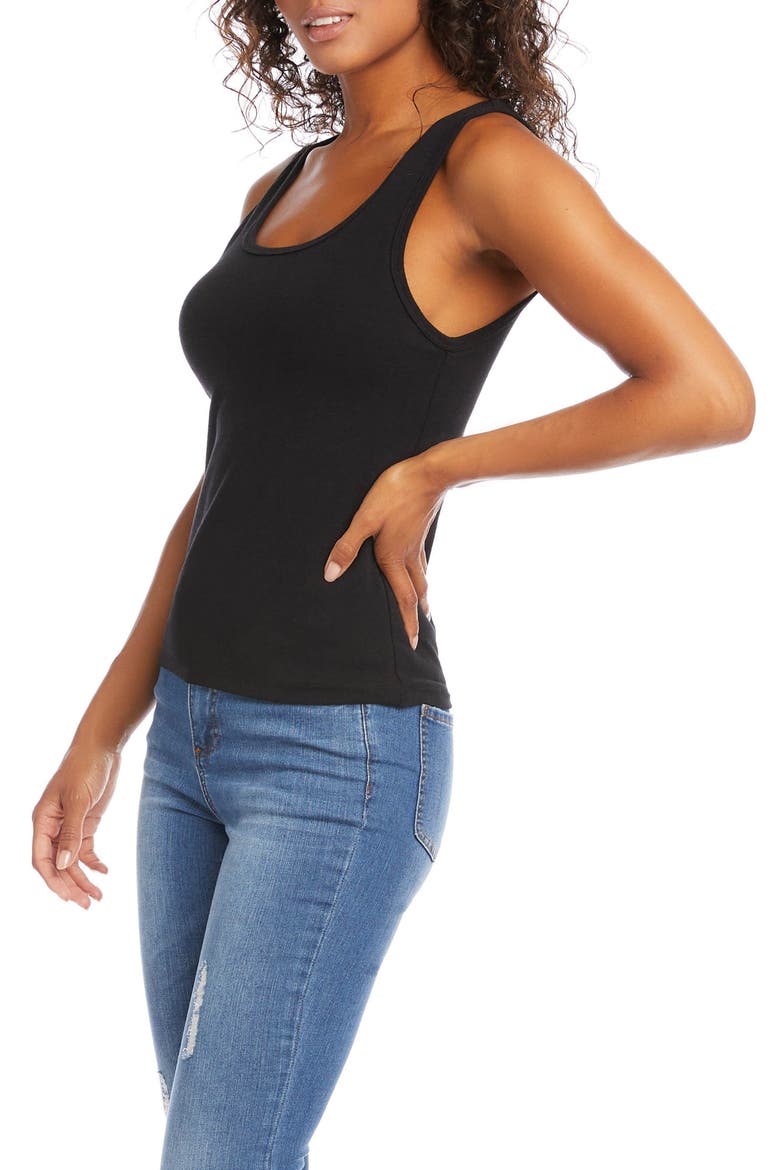 Scoop Neck Tank, Alternate, color, BLACK