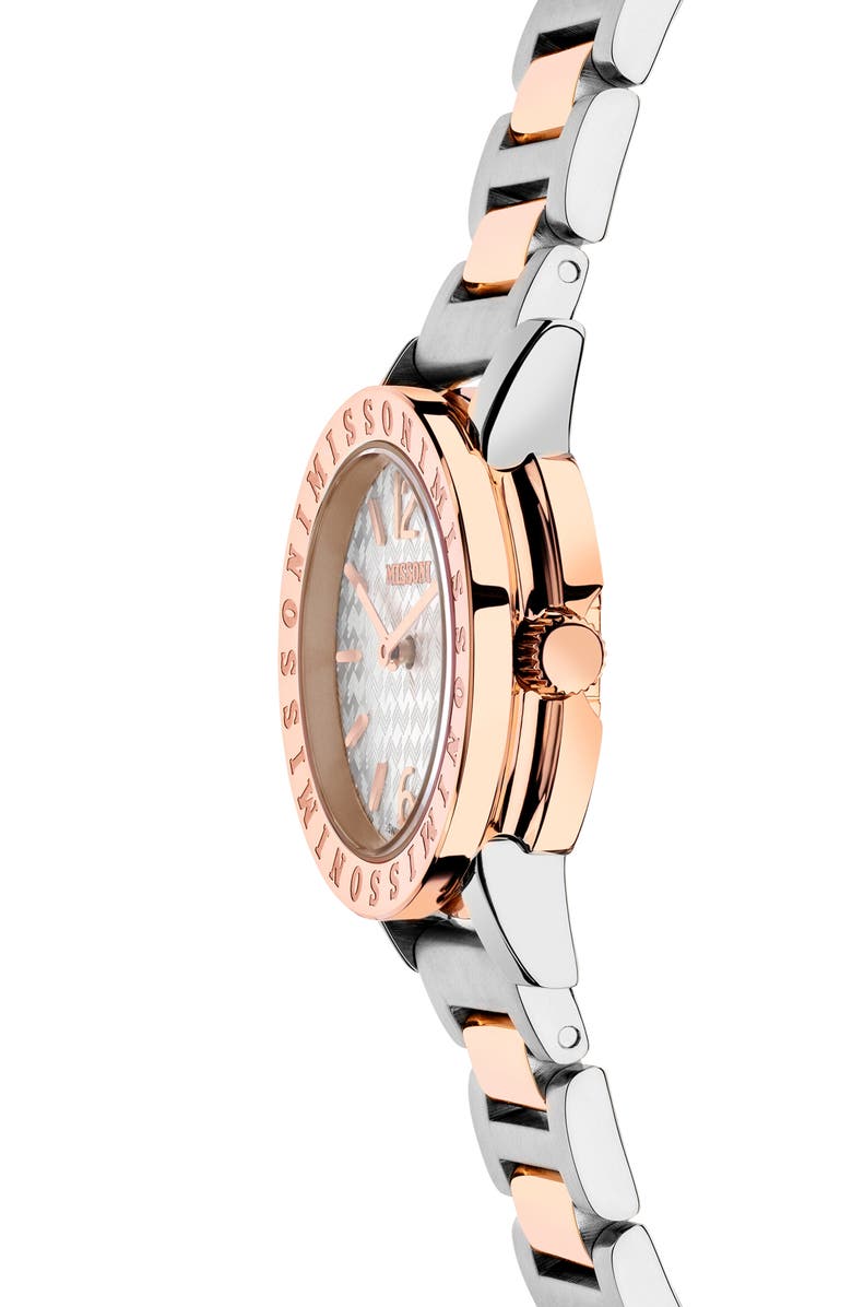 Missoni Estate Two-Tone Bracelet Watch, 27mm, Alternate, color, Two Tone