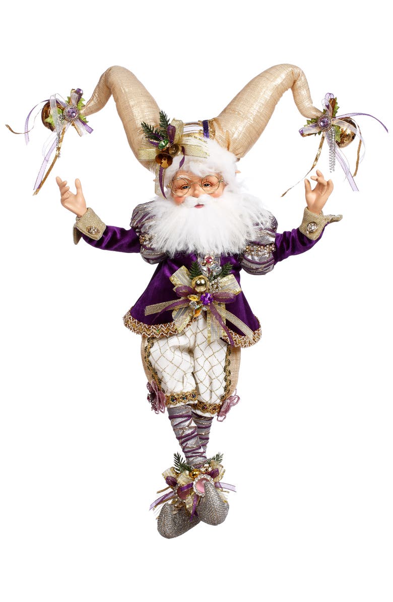 Mark Roberts NorthPole Santa's Helper Elf, Medium, Main, color, Purple