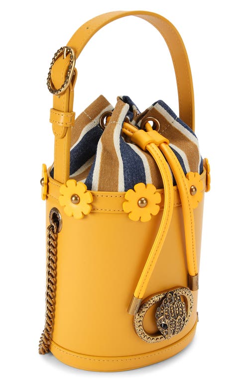 KURT GEIGER KURT GEIGER LONDON SMALL CHELSEA LEATHER BUCKET BAG