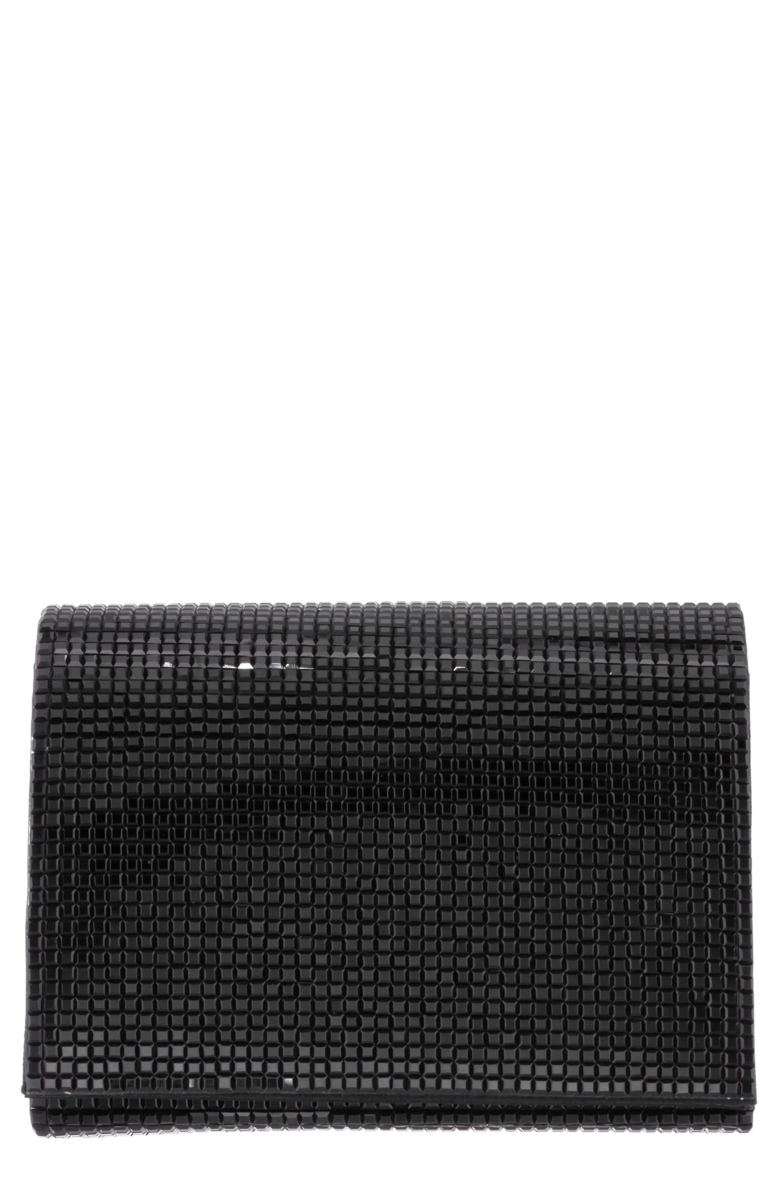 Nina Rhinestone Convertible Clutch, Main, color, 