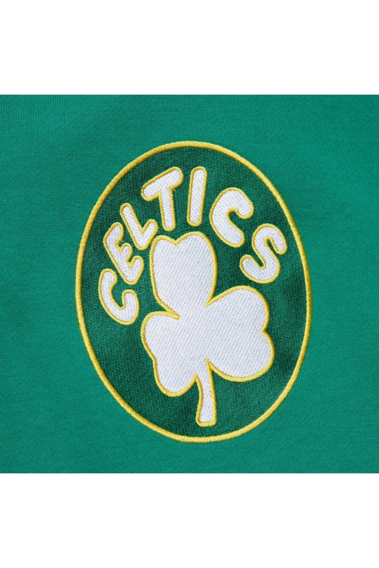 Men's Mitchell & Ness Kelly Green Boston Celtics  Team OG 2.0 Vintage Logo Fleece Pullover Hoodie, Alternate, color, Kelly Green