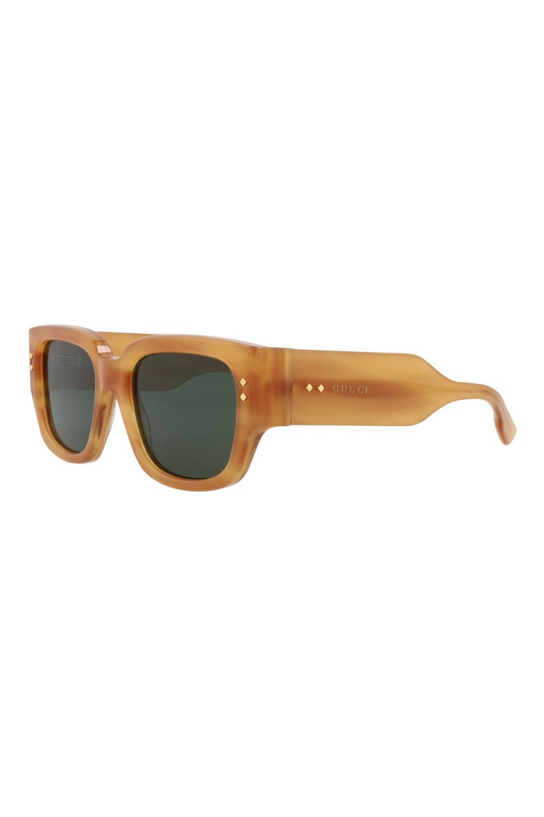 54mm Square Sunglasses, Alternate, color, HAVANA HAVANA GREEN