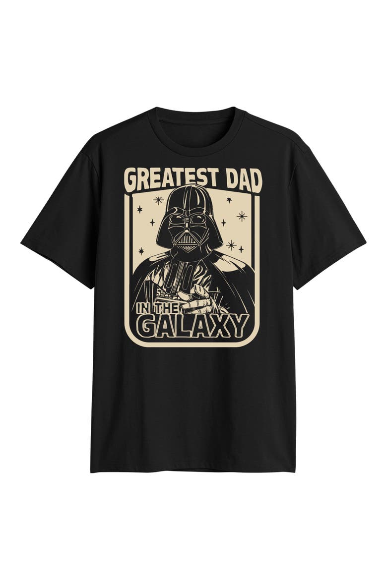 Men's Star Wars A New Hope Vader Greatest Dad In The Galaxy  Graphic T-Shirt, Main, color, Black