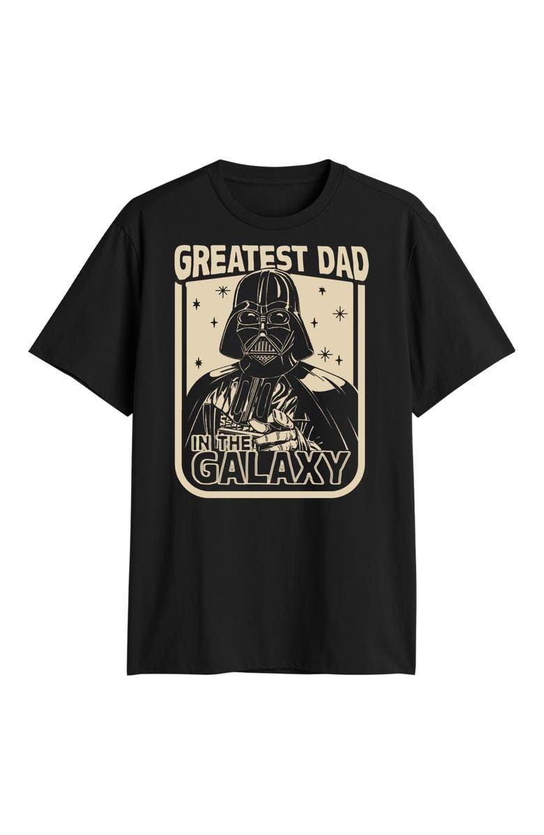 Star Wars: A New Hope Men's Star Wars A New Hope Vader Greatest Dad In The Galaxy Graphic T-Shirt, Main, color, Black