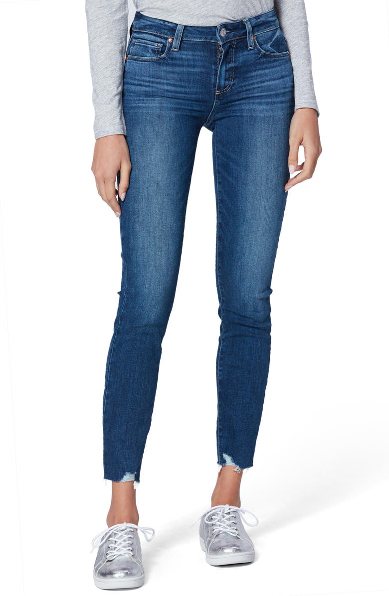 PAIGE Verdugo Rock Slide Hem Ultra Skinny Jeans, Main, color,