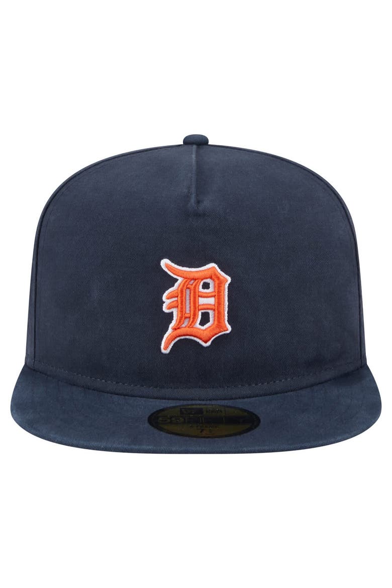 Men's New Era  Black Detroit Tigers Championship Side Flag A-Frame 59FIFTY Fitted Hat, Alternate, color, Black