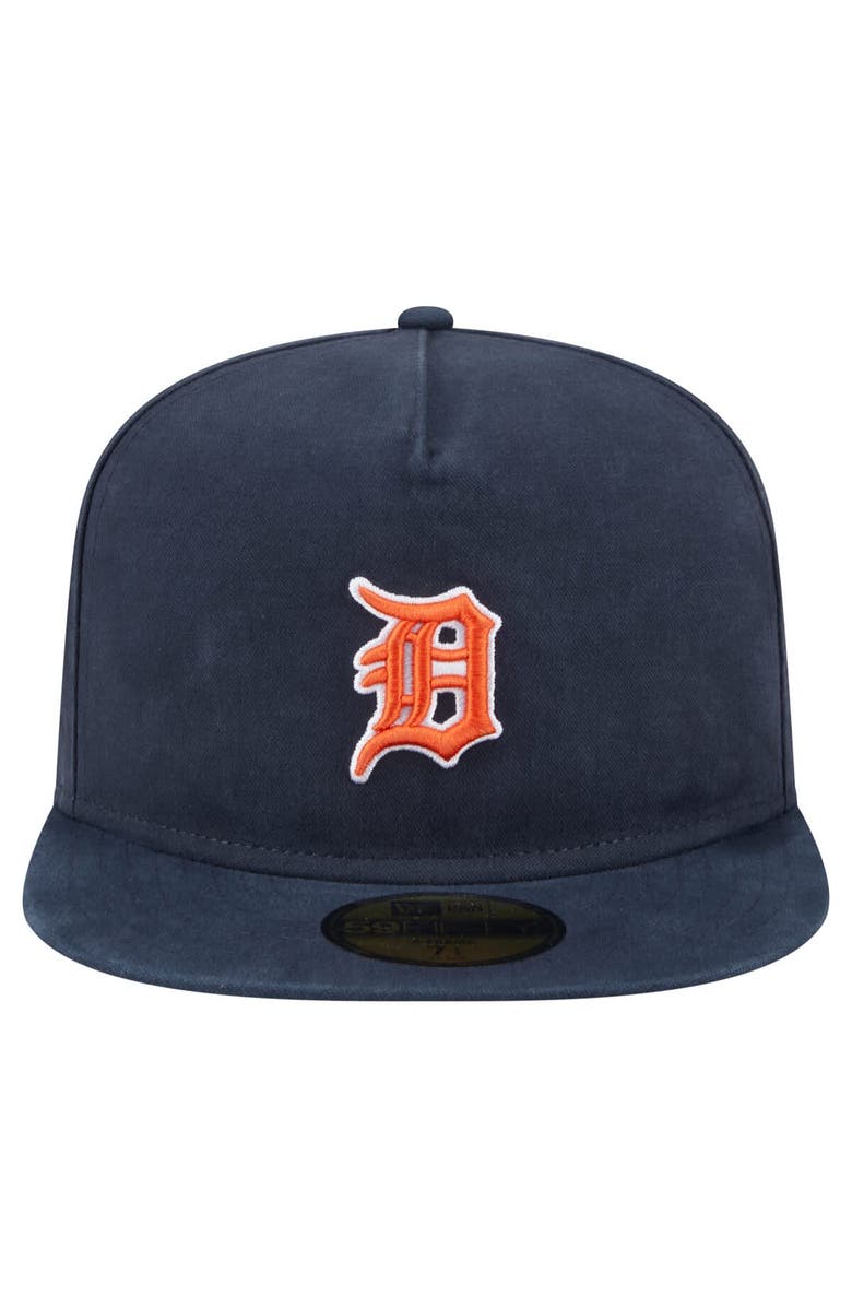 New Era Men's New Era Black Detroit Tigers Championship Side Flag A-Frame 59FIFTY Fitted Hat, Alternate, color, Black