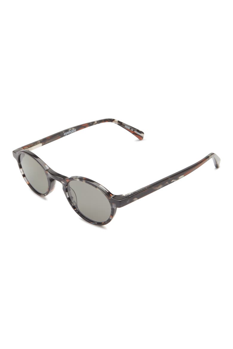 Board Stiff 43mm Round Polarized Sunglasses, Alternate, color, CHARCOAL / POLARIZED GREY