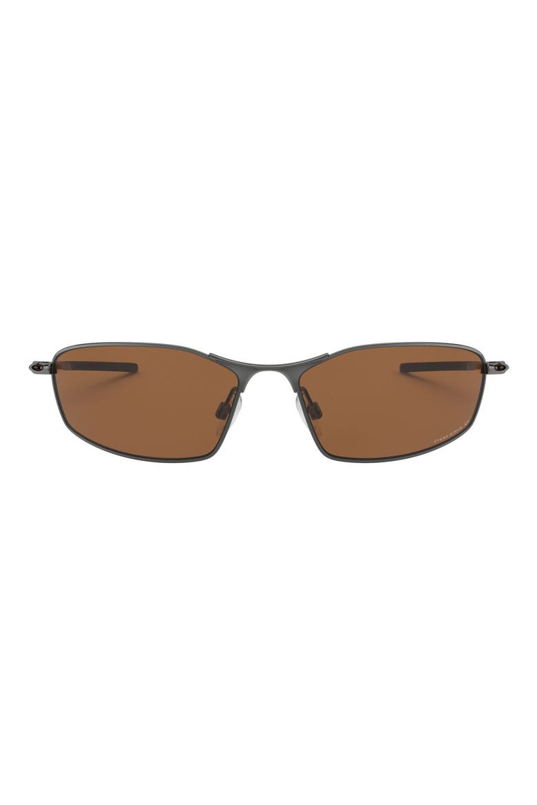 60mm Polarized Rectangle Sunglasses, Main, color, TUNGSTEN/ PRIZM TUNGSTEN