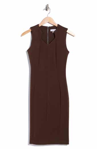 Seamed Sheath Dress