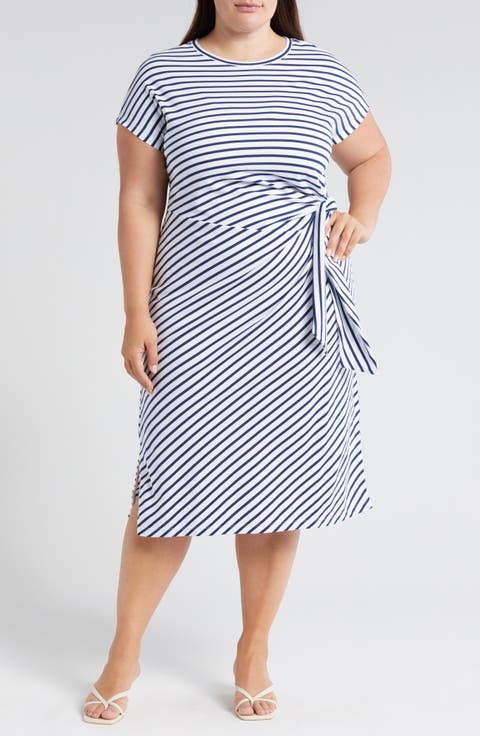 Crescent Knot T-Shirt Dress (Plus)