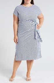 Universal Standard Crescent Knot T-Shirt Dress