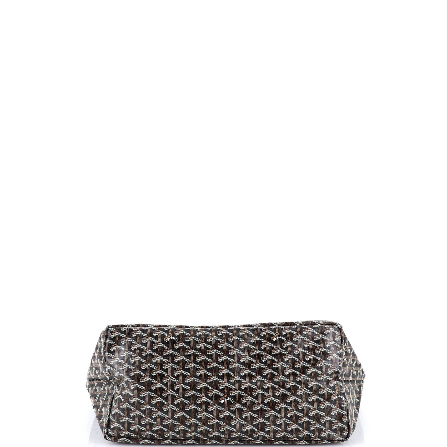 Pre-Owned Goyard Saint Louis Tote Coated Canvas GM, Alternate, color, Black