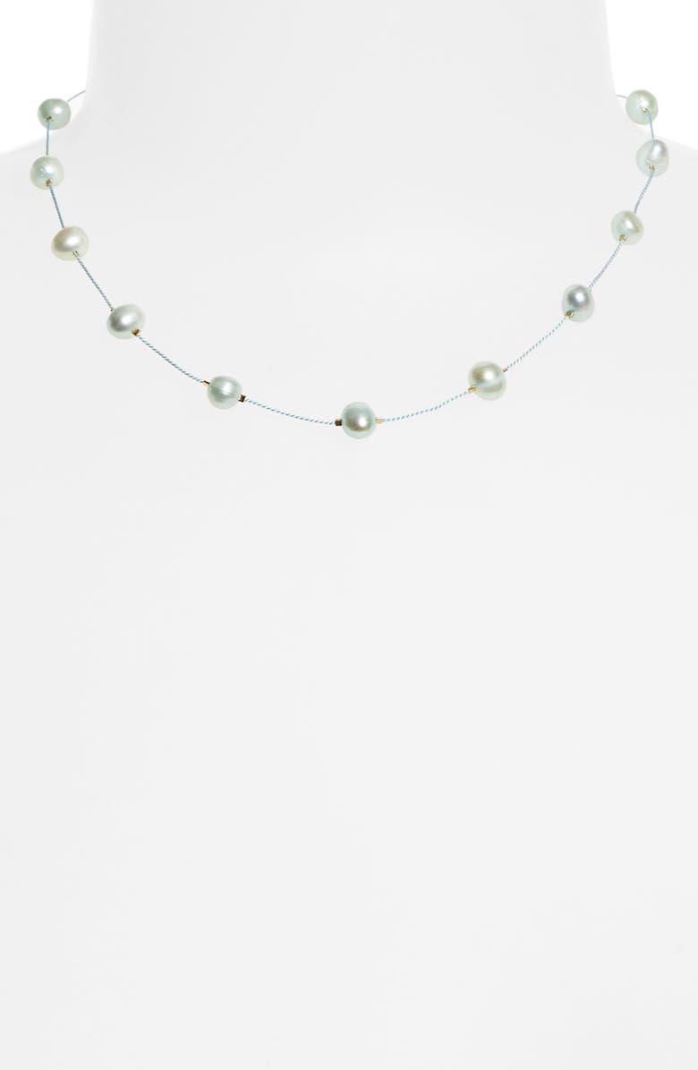 Isshi Desnuda Freshwater Pearl Station Necklace, Alternate, color, 