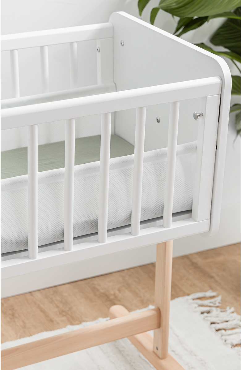 Comfy Cubs Wooden Bedside Bassinet Sleeper, Alternate, color, Light Wood