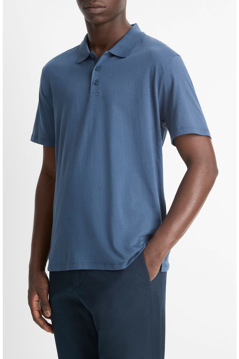 Solid Pima Cotton Polo, Alternate, color, AZUL