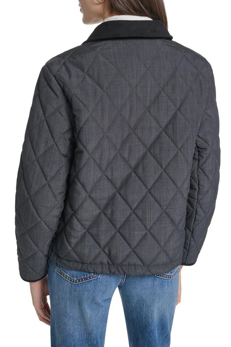 Crosshatch Quilted Jacket, Alternate, color, ANTHRACITE