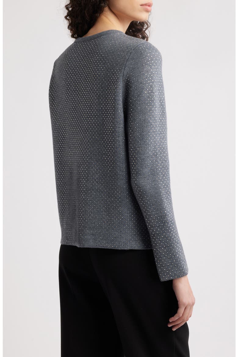 Holli Rhinestone Sweater, Alternate, color, GREY MELANGE