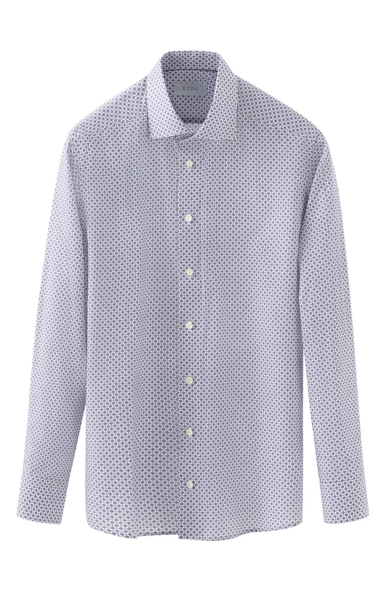 Eton Slim Fit Cotton & Lyocell Dress Shirt, Alternate, color, 