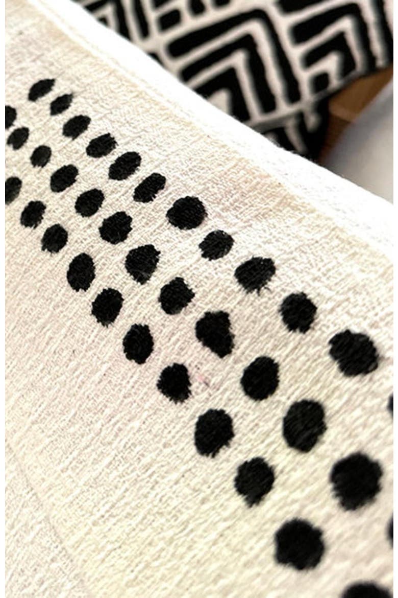Boho Dots White Sadza Pillow Cover 46Cm, Alternate, color, White