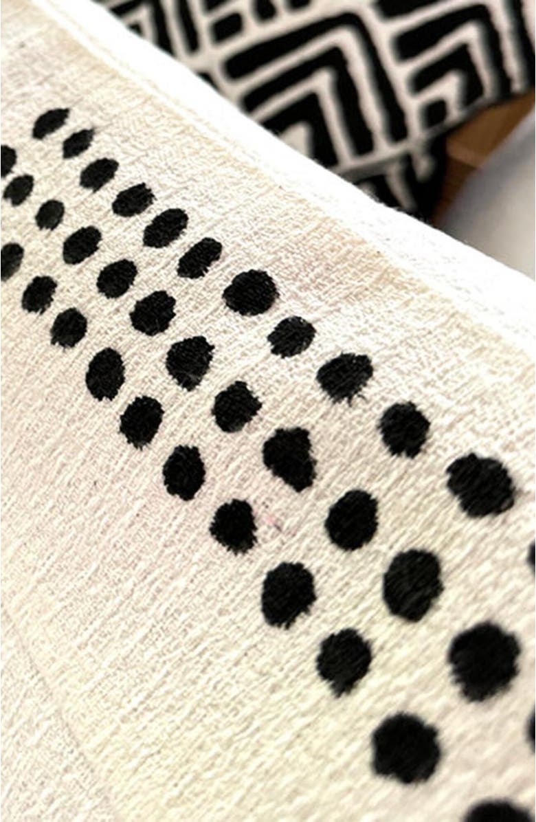Mbare Boho Dots White Sadza Pillow Cover 46Cm, Alternate, color, White