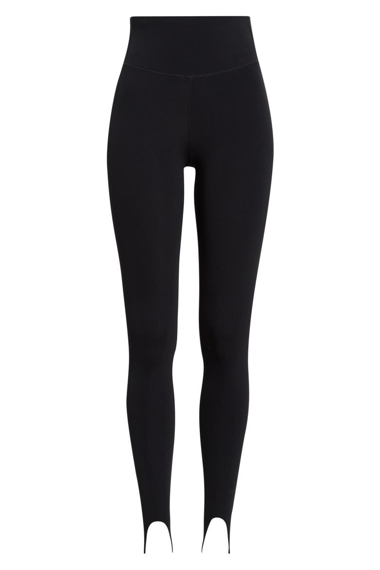 River High Waist Airweight Stirrup Leggings, Alternate, color, BLACK
