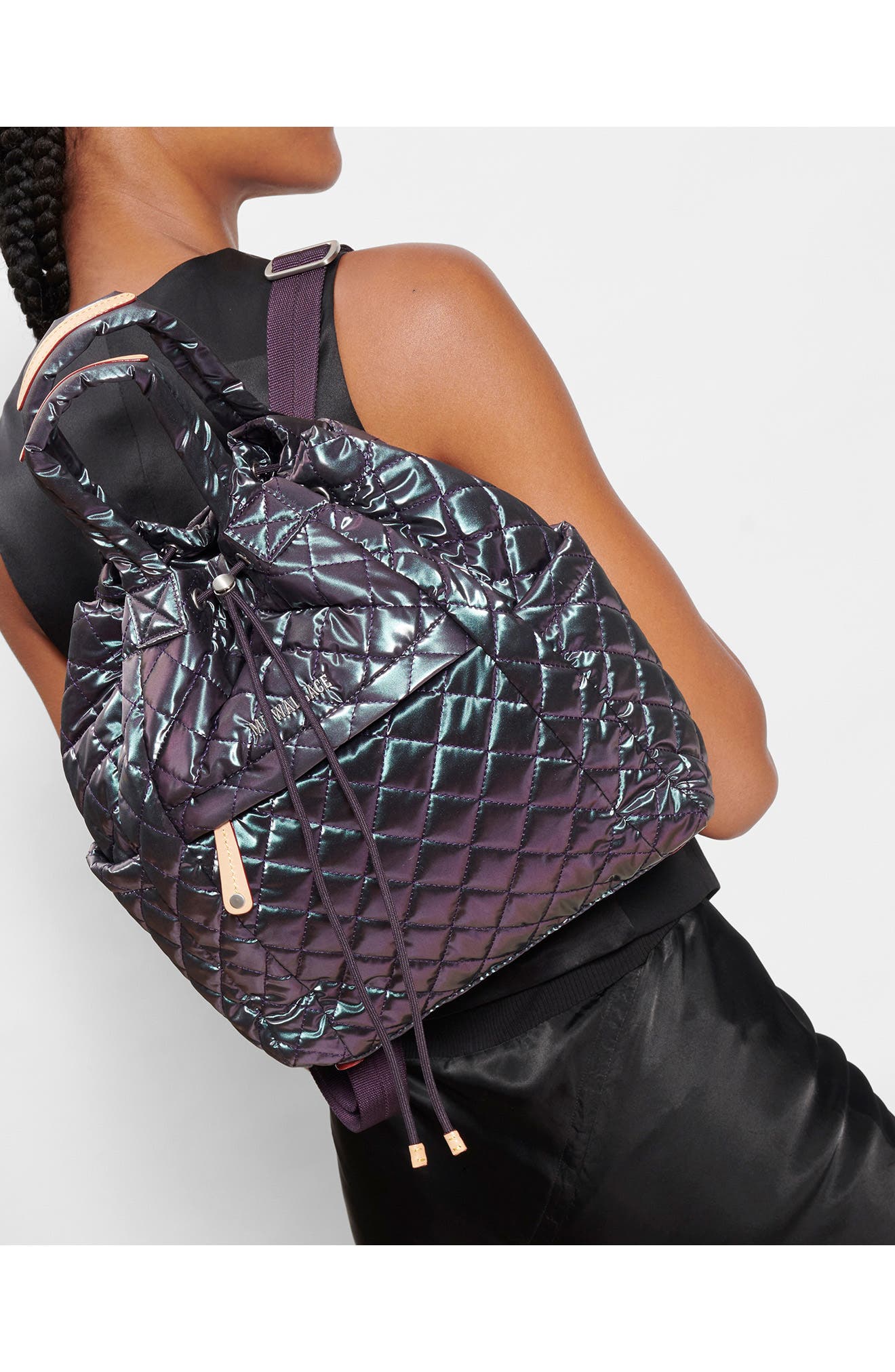 MZ Wallace Small Metro Convertible Backpack, Alternate, color, 