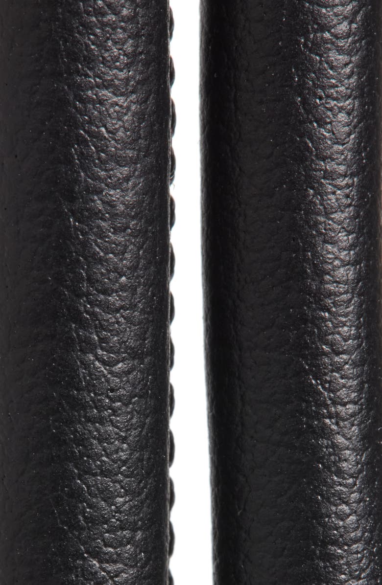 Isabel Marant Silvia Leather Belt, Alternate, color, Black/ Silver
